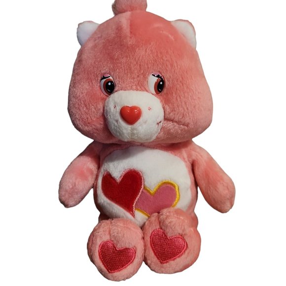 2002 Love-a-Lot Bear Care Bear 7.5" Plush Stuffed Animal by Play Along - Picture 1 of 3